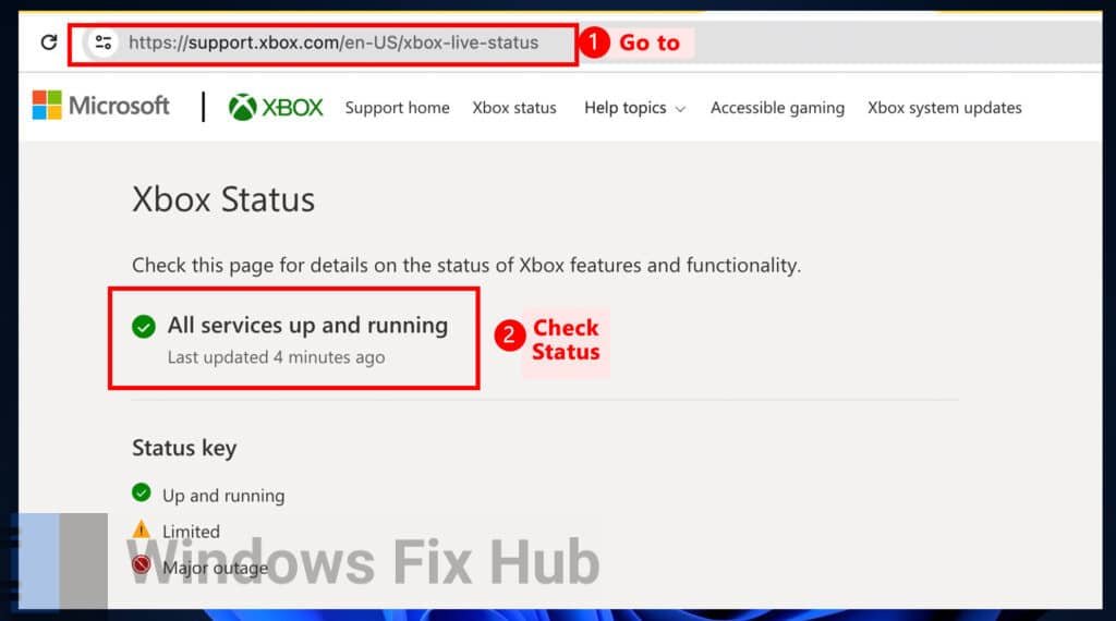 Check Xbox Server Status