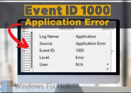 Event ID 1000 Application Error