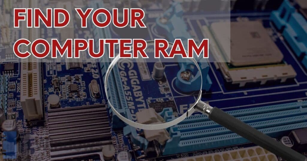 Find your computer RAM