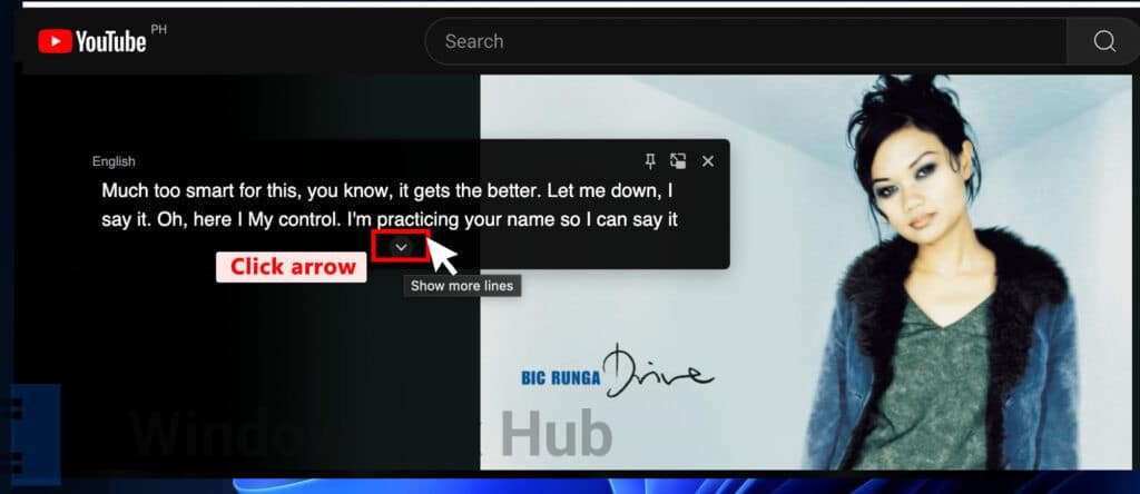 Make the captions bigger in Chrome
