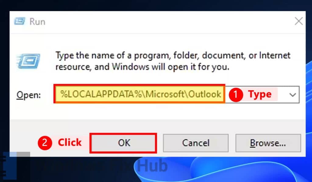 %LOCALAPPDATA%\Microsoft\Outlook