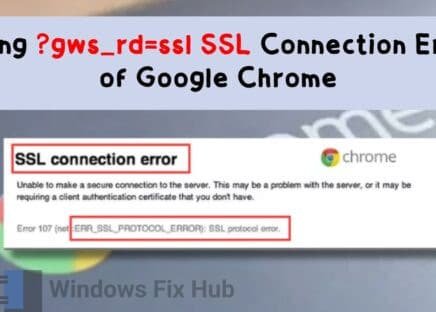 Fixing gws_rd=ssl SSL Connection Error of Google