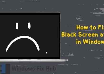How to Fix Black Screen at Boot in Windows