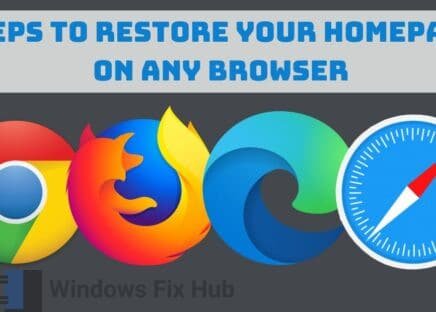 Steps to Restore Your Homepage on Any Browser