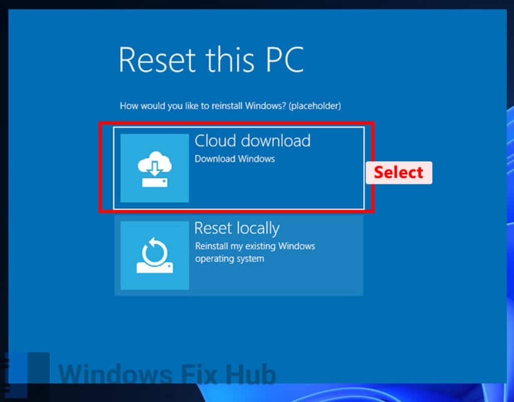 Choose Cloud Download