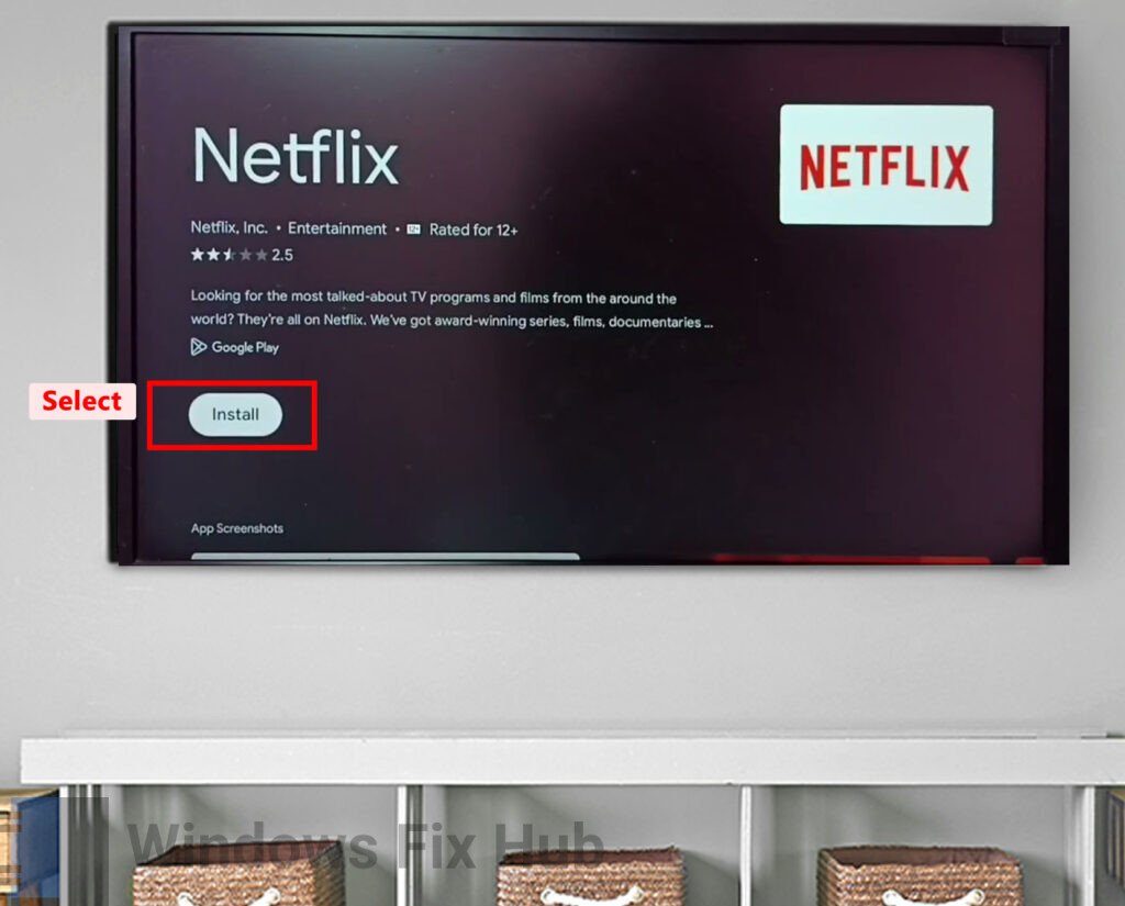 Reinstall Netflix on TV