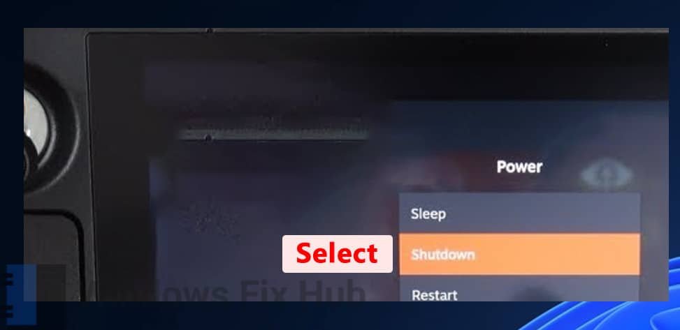 Turn off Steam Deck