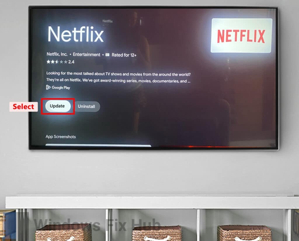 Update Netflix on TV