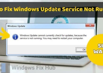 How to Fix Windows Update Service Not Running