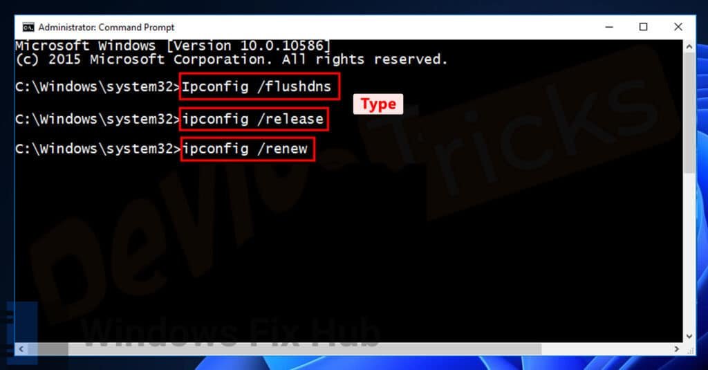 Reset Network Configurations